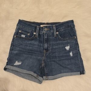 Levi's Dark Blue Jean Shorts